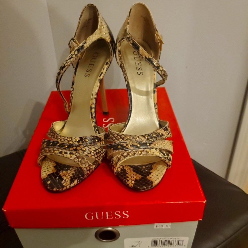 GUESS Animal Print sandle Heels